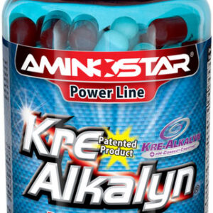 Aminostar Kre-Alkalyn 120kps on puhverdatud kreatiin monohüdraadi kapslid