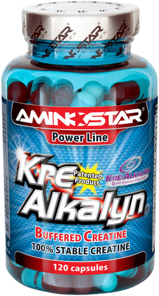 Aminostar Kre-Alkalyn 120kps on puhverdatud kreatiin monohüdraadi kapslid