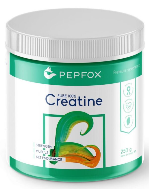 100% kreatiin-monohüdraat- PEPFOX Pure Creatine 250g